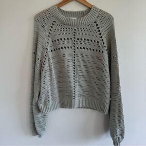 Sisstrevolution Women's Sun Daze Sweater Size Large Olive Green